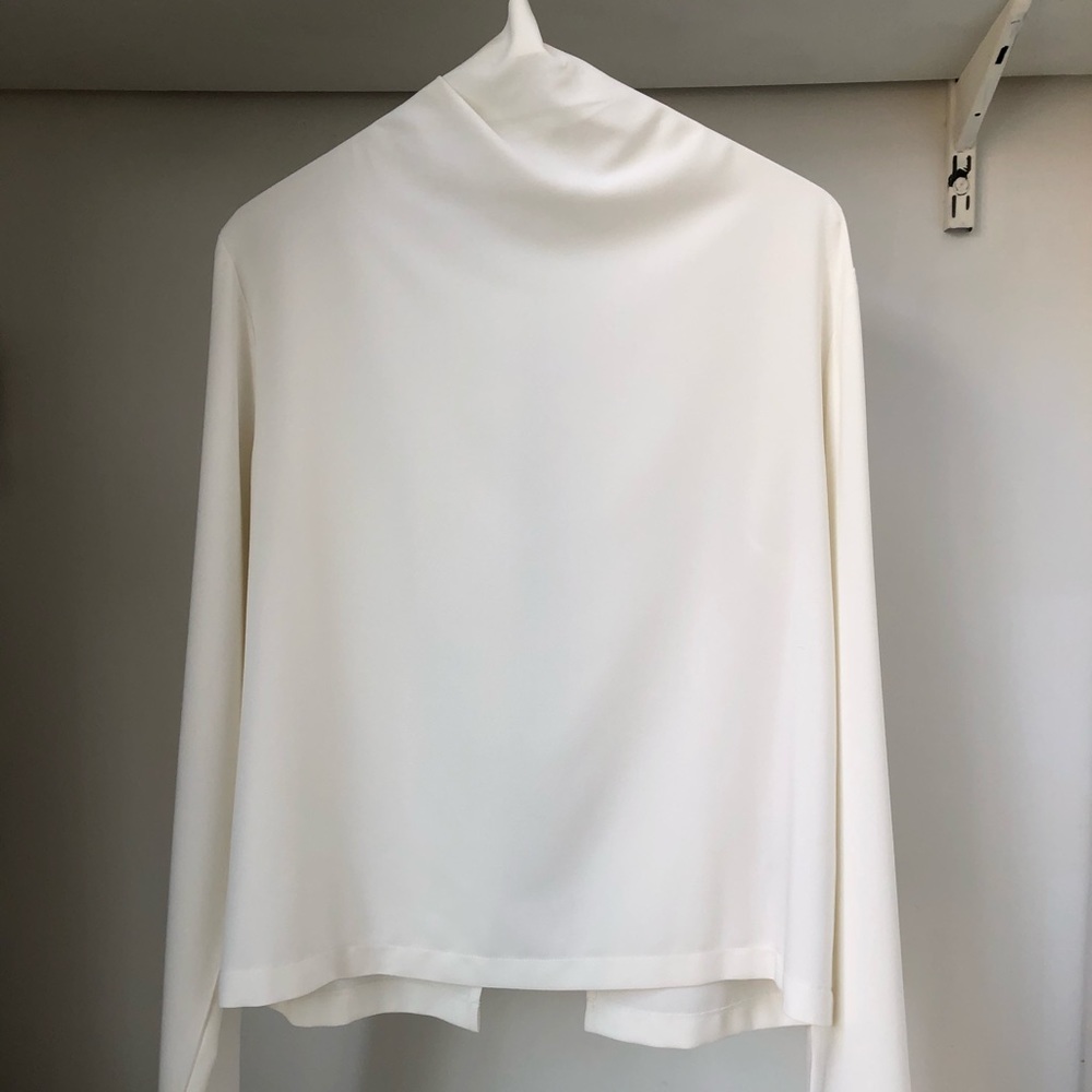 Off-White Open Back Blouse